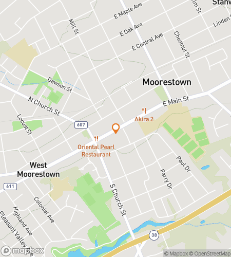 Hartă a turului pe jos de vânătoare de comori pentru The Great Moorestown Score-stown Hunt
