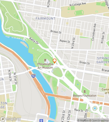 Map of scavenger hunt walking tour for Drexel Quest: Follow the Clues, Catch the Spirit