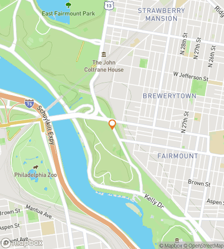 Map of scavenger hunt walking tour for Fairmount Park: Garden of Hidden Wonders