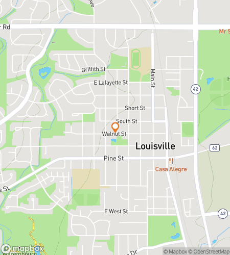 แผนที่การเดินล่าสมบัติสำหรับ Louisville Detail Dash&colon; Parks to Playbills