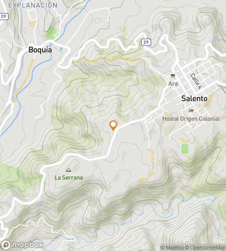 Map of scavenger hunt walking tour for Whispers of the Cocora Valley: Discovering Salento