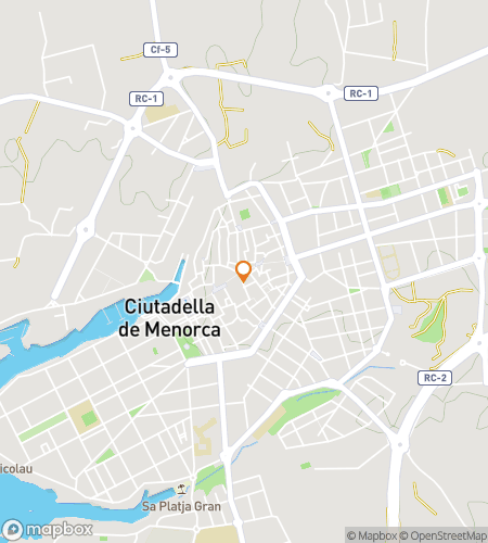 Map of scavenger hunt walking tour for Ciutadella de Menorca 