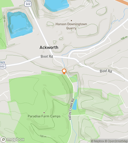 Map of scavenger hunt walking tour for Exton-tional Finds: The Suburban Surprise Quest