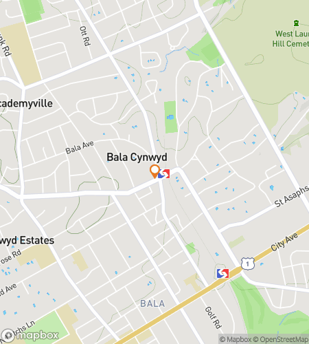 Map of scavenger hunt walking tour for Bala Cyn-Quest Adventure Hunt