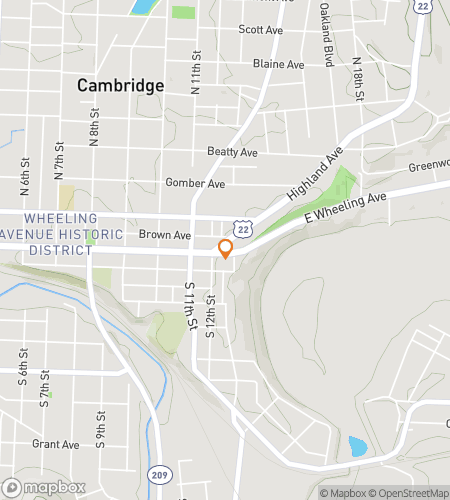 Map of scavenger hunt walking tour for Cambridge Cache Craze