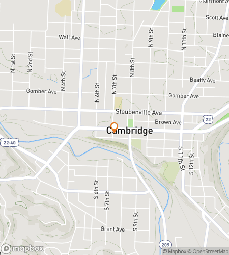Map of scavenger hunt walking tour for Cambridge Cache Craze