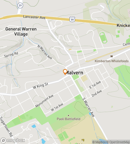 Malverns Honor and Bravery -hahmotelmaravileikin kävelykierroksen kartta