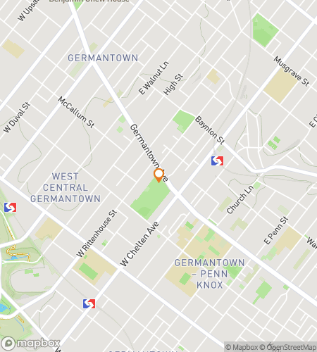 Hartă a turului pe jos cu vânătoare de comori pentru Germantown Morton Mirthful Meander