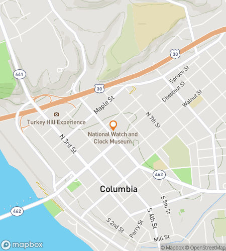 Kartta aarteenetsintä kävelykierroksesta Clockwise Conundrum: A Wrightsville Adventure