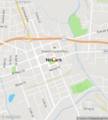Map of scavenger hunt walking tour for Newark Unlocked: Legends, Locks & Local Laughs