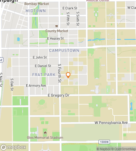 Map of scavenger hunt walking tour for The Great Quest in Illinois