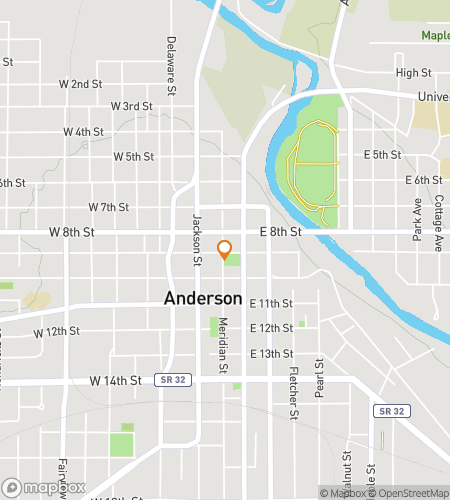 Map of scavenger hunt walking tour for Anderson‘s Downtown Dazzle Hunt