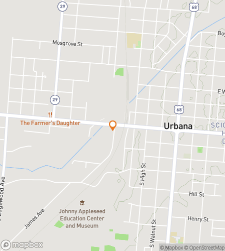 Map of scavenger hunt walking tour for Urbana scavenger hunt