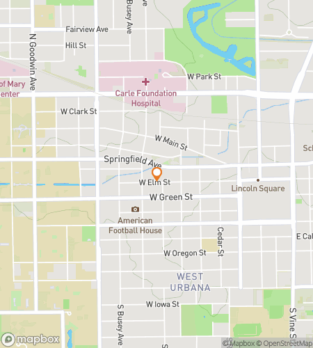 Map of scavenger hunt walking tour for Urbana‘s Unraveling Adventure