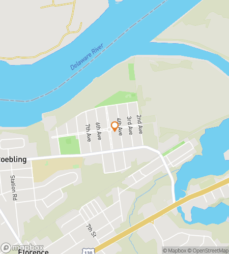 Map of scavenger hunt walking tour for Roebling Romp & Riddles