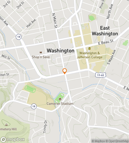 Map of scavenger hunt walking tour for History&comma; Mystery & W&J