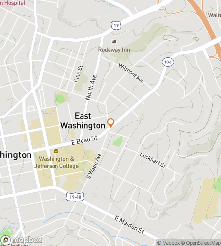 Map of scavenger hunt walking tour for Washington's Wild Adventure Hunt