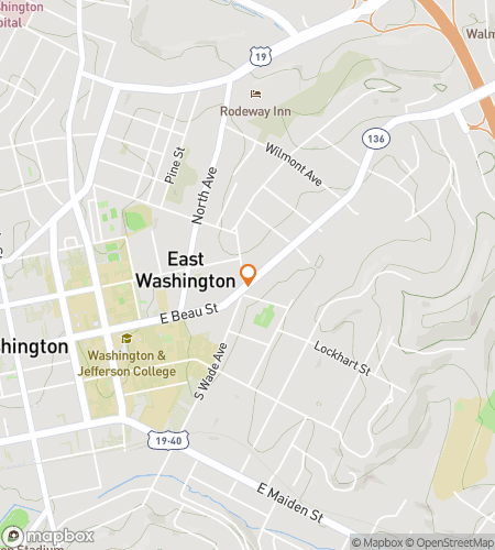 Map of scavenger hunt walking tour for Washingtons Wild Adventure Hunt