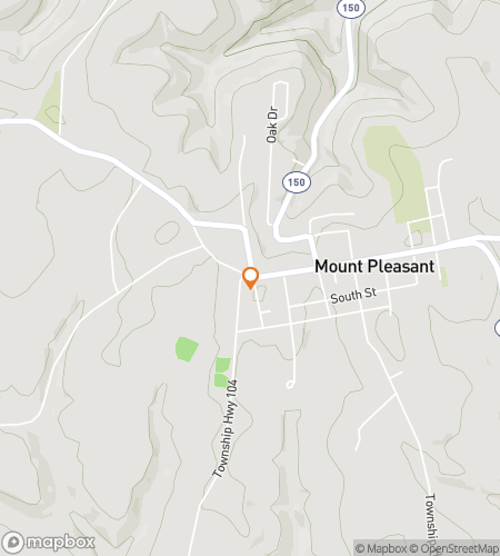 Map of scavenger hunt walking tour for Mount Pleasant Puzzling Pursuit