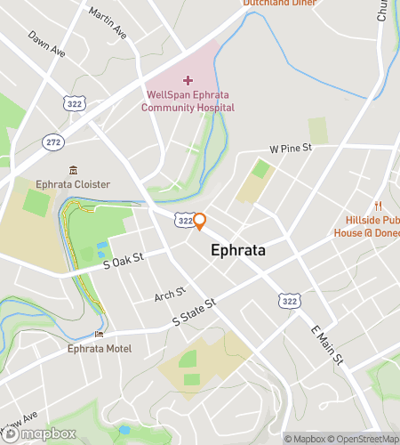 מפת סיור הליכה של חיפוש אוצרות עבור Huntin’ Through Ephrata-n History