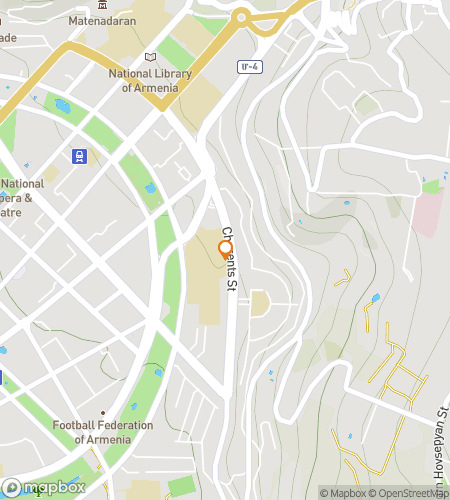 מפת סיור רגלי של חיפוש בירוואן למען אוניברסיטת ירוואן