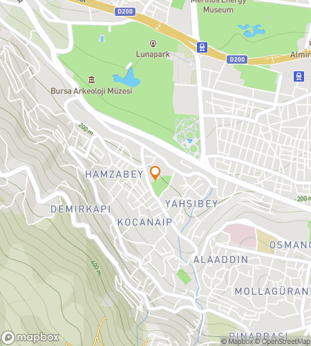 Map of scavenger hunt walking tour for Thermal Springs & Timeless Stories: Tales of Bursa