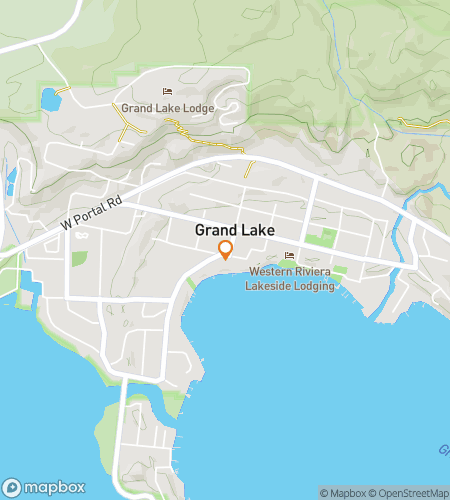 Map of scavenger hunt walking tour for Grand Lake Greatscape Adventure