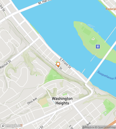 Map of scavenger hunt walking tour for Lemoyne Loot & Laughter Hunt