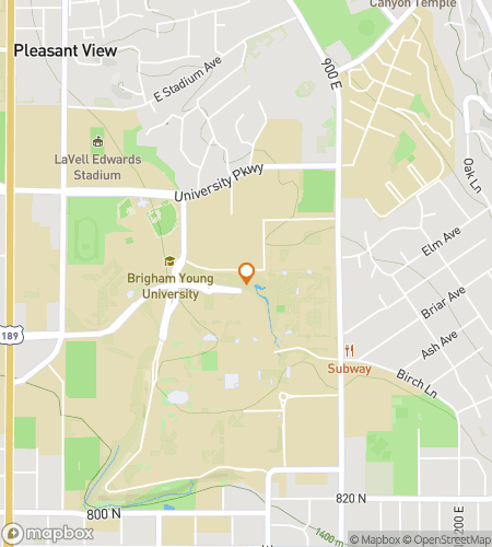 Hartă a turului de vânătoare de comori pentru The Blue & White Hunt: Descoperă BYU