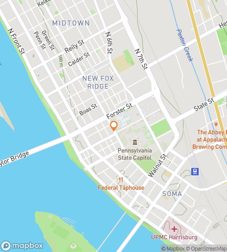 Map of scavenger hunt walking tour for Capitol Reflections