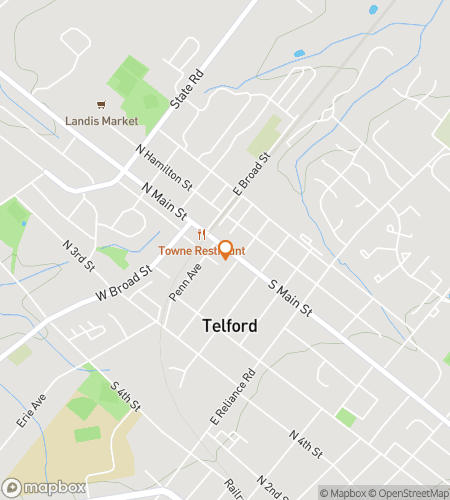 Map of scavenger hunt walking tour for Telford Historic Corners & Hidden Nooks Stroll