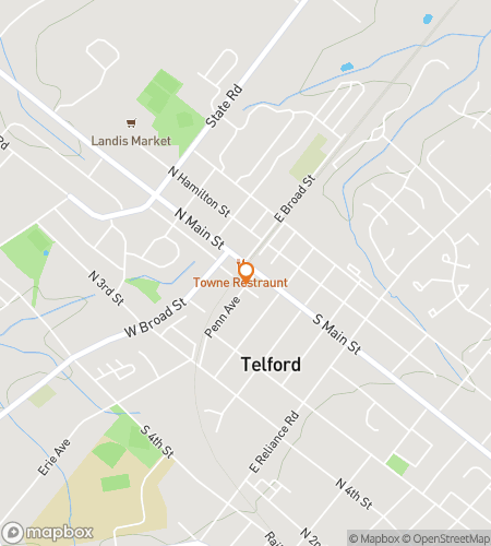 Map of scavenger hunt walking tour for Telford Historic Corners & Hidden Nooks Stroll