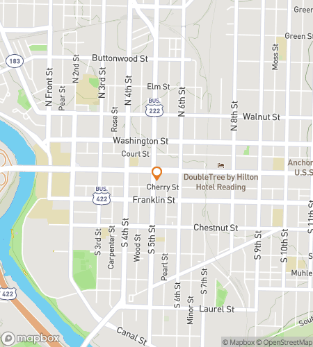 Kartta scavenger hunt -kävelykierroksesta Reading Scavenger Huntille