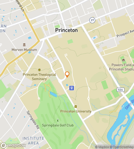 Map of scavenger hunt walking tour for Princeton New Jersey Bar Hunt