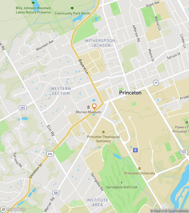 Mapa del recorrido a pie de búsqueda del tesoro para Susurros en la Hiedra: Princeton Embrujado