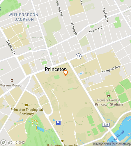 Map of scavenger hunt walking tour for Princeton Flourish