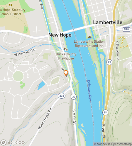 Map of scavenger hunt walking tour for Delaware Canal State Park Hunt