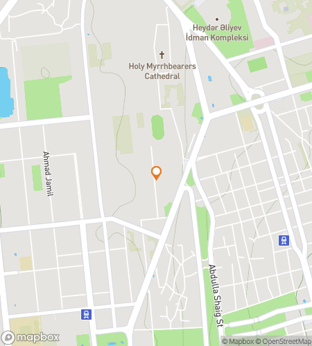 Map of scavenger hunt walking tour for Pride of Baku State University