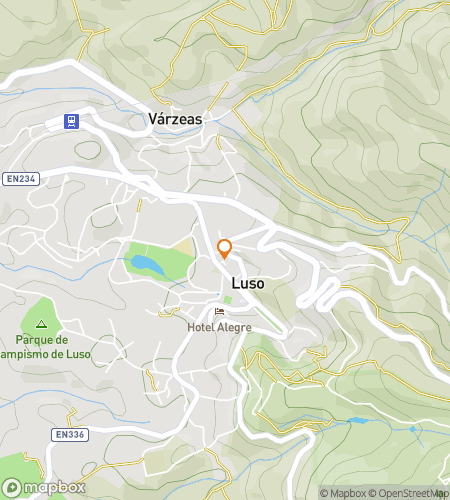 Map of scavenger hunt walking tour for Luso's Buçaco Forest Quest