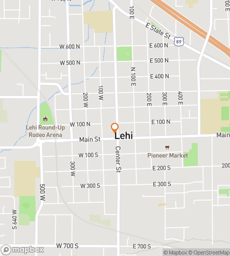 Map of scavenger hunt walking tour for The Fun in Exploring Lehi