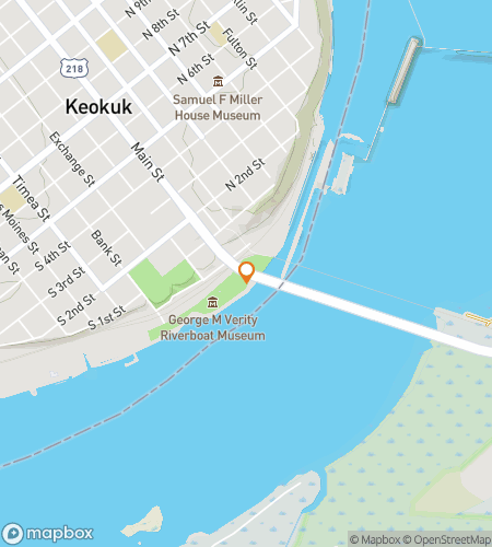 Map of scavenger hunt walking tour for Keokuk Scavenger Hunt
