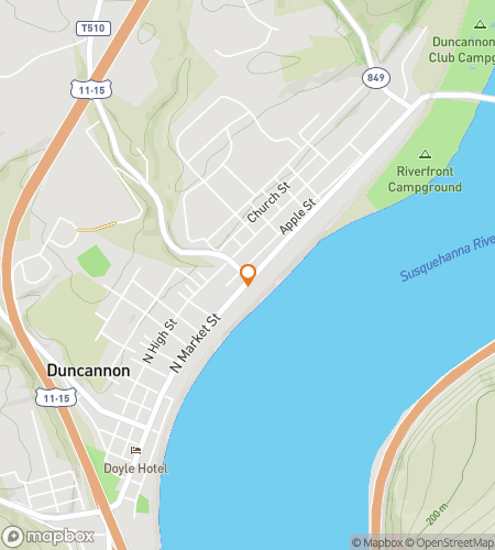 Kartta aarteenmetsästyskävelykierroksesta Duncannonin keskustan seikkailuun!