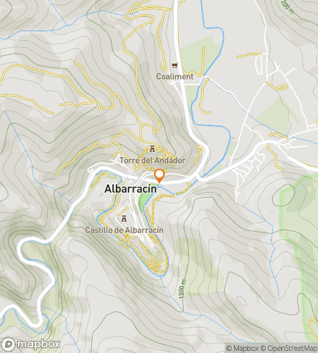 Map of scavenger hunt walking tour for Wall-to-Wall Wonders: The Albarracín Hunt