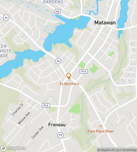 Map of scavenger hunt walking tour for Whatta-Wan!: The Bayside Matawan Hunt