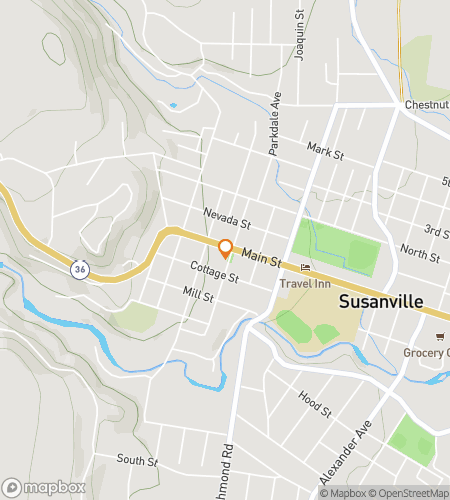 Map of scavenger hunt walking tour for Susanville‘s Sensational Scavenger Search