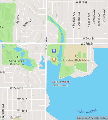 Térkép a Loveland's Lovely Sculptures and More szelfi vadász sétához