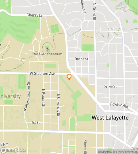 Map of scavenger hunt walking tour for Boilermaker Bonanza Bash