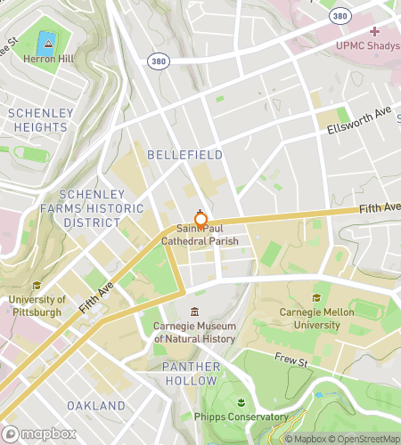 Карта пешеходного квеста для North Oakland Nook & Cranny Quest