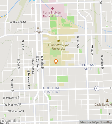 Map of scavenger hunt walking tour for Titan Trek: The IWU Hunt