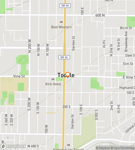 Map of scavenger hunt walking tour for Tooele: Two-Much to Handle